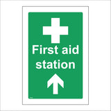 FS454 First Aid Station Ahead Up Arrow