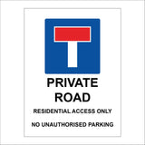 TR743 No Through Private Road Residential Access Only