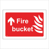 FI453 Fire Bucket Up Left Arrow