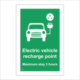 TR823 Electric Vehicle Recharge Point Maximum Stay 3 Hours