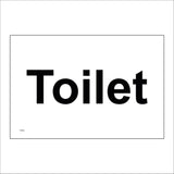 TS192 Toilet Black On White Gents Ladies Male Female