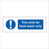 MA915 This Sink For Food Wash Only