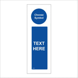 CC671 Custom Choice Made to Order Personalise White On Blue