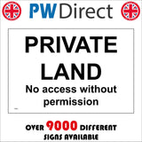 TR931 Private Land No  Access Without Permission