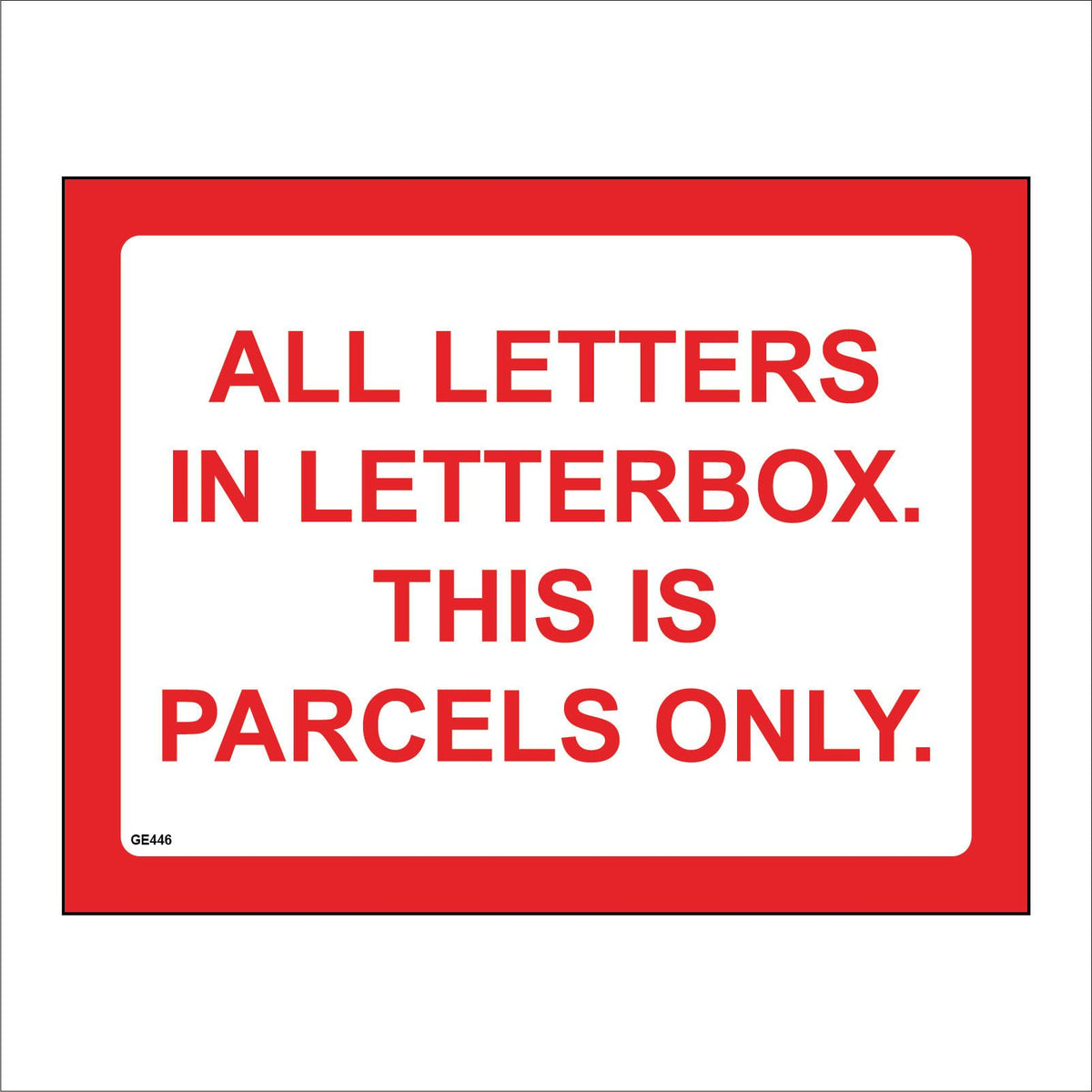 Letters In Letterbox Parcels Only – PWDirect