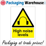 WS312 High Noise Level Sign with Triangle Headphones