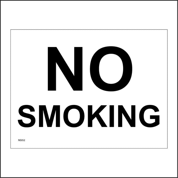 NS052 No Smoking Sign