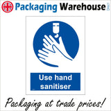 MA620 Use Hand Sanitiser Sign with Hands/Gel/Dispenser/Sanitiser