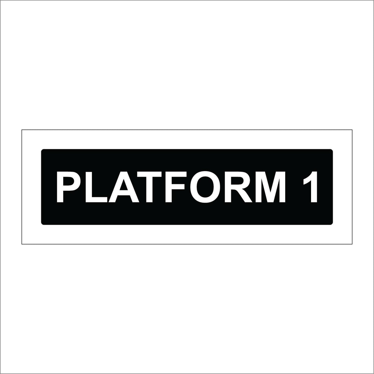 Platform 1 Sign – PWDirect