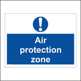 MA466 Air Protection Zone Sign with Circle Exclamation Mark
