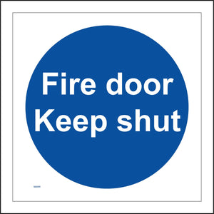MA094 Fire Door Keep Shut Sign