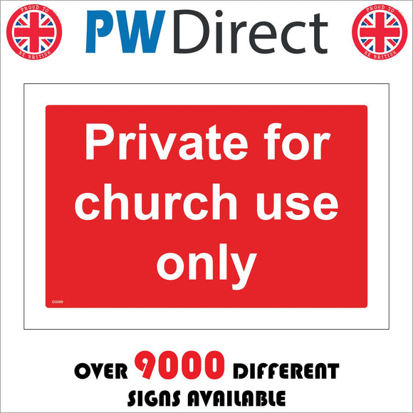 GG089 Private For Church Use Only
