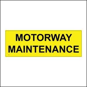 TR177 Motorway Maintenance Sign