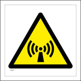 WS817 Non Ionising Sign with Triangle Waves