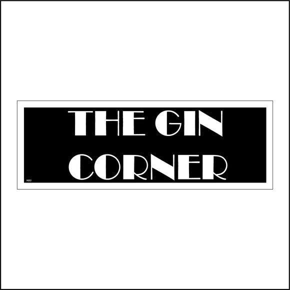 IN002 The Gin Corner Sign