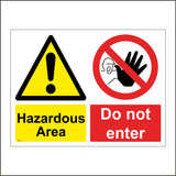 MU332 Hazardous Area Do Not Enter