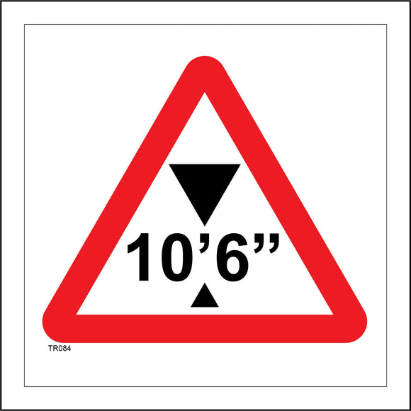 TR084 106 Inch Max Height Sign with Triangle
