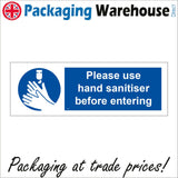 MA619 Please Use Hand Sanitiser Before Entering Sign with Hands/Gel/Dispenser/Sanitiser