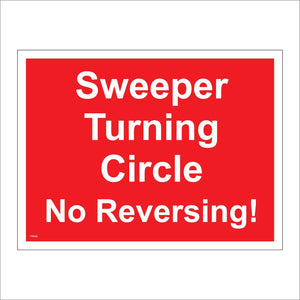 PR440 Sweeper Turning Circle No Reversing