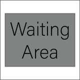 GG001 Waiting Area Door Plaque