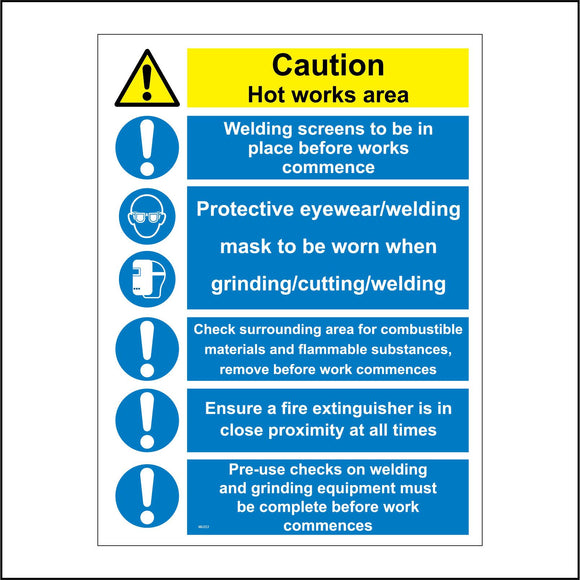 MU253 Hot Works Area Welding Screens Safety