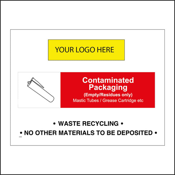 CS595 Contaminated Packaging Mastic Grease Cartridge Recycling