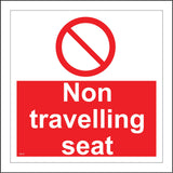 PR141 Non Travelling Seat Sign with Circle