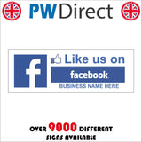 CM419 Like Us On Facebook Business Company Name Here