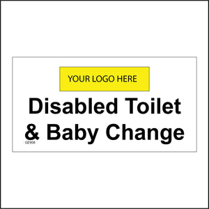 GE908 Disabled Toilet Baby Change Your Logo Name Personalise