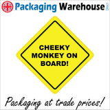 HU365 Cheeky Monkey On Board Child Imp Grandchild Pickle Safety