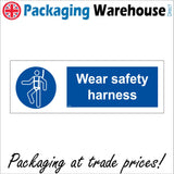 MA189 Wear Safety Harness Sign with Man Harness