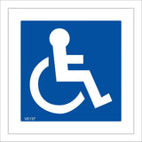VE137 Disabled Sign Sign with Disabled Logo