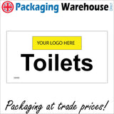 GE909 Toilets Your Logo Here Loo WC Personalise Choice Company Name