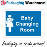 GE218 Baby Changing Room Sign with Woman Baby