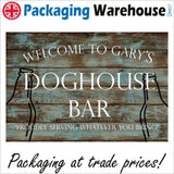 CM403 Welcome To Garys Doghouse Bar Drinks Alcohol Personalise