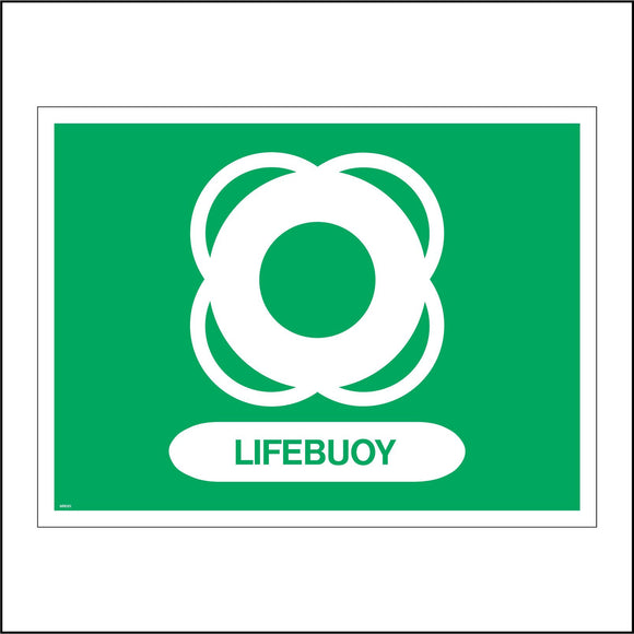 MR089 Lifebuoy Sign with Lifebuoy