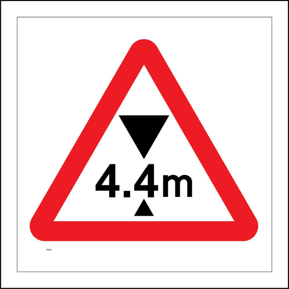 TR082 4.4M Max Height Sign with Triangle
