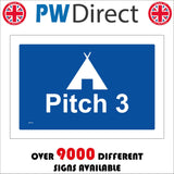VE319 Pitch 3 Three Tent Campsite Area Space Caravan Camping Site Glamp