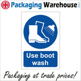 MA485 Use Boot Wash Sign with Circle Boots Spray