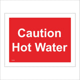 WS850 Caution Hot Water Sign