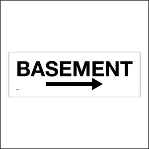 GE866 Basement Right Arrow Cellar Direction Underground