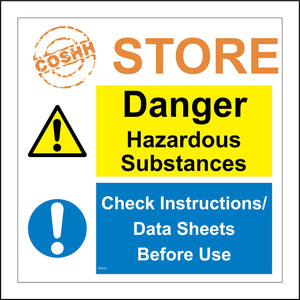 MU302 COSHH Store Hazardous Substances Toxic Waste