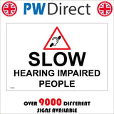 GG020 Slow Hearing Impared People Drivers Vehicles Deliveries
