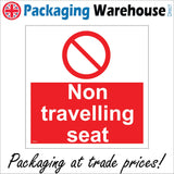 PR141 Non Travelling Seat Sign with Circle