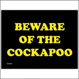 HU145 Beware Of The Cockapoo Sign