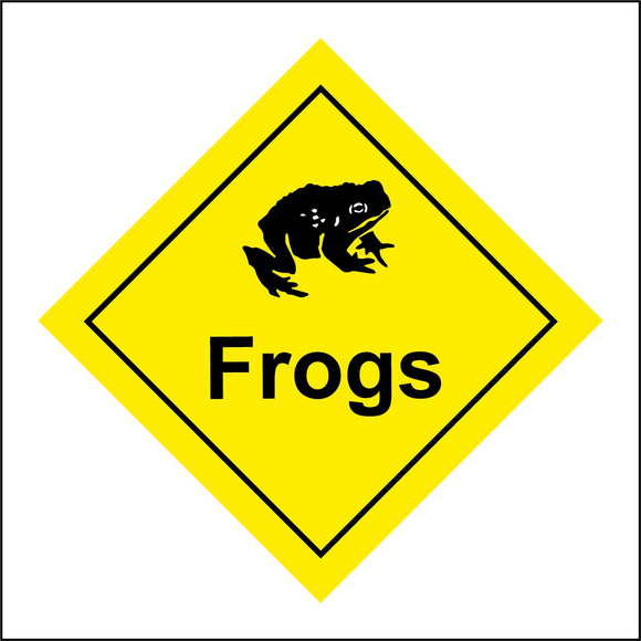 TR557 Frogs Amphibians Yellow Black Diamond