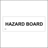 HA200 Hazard Board Record Information Risk Safety