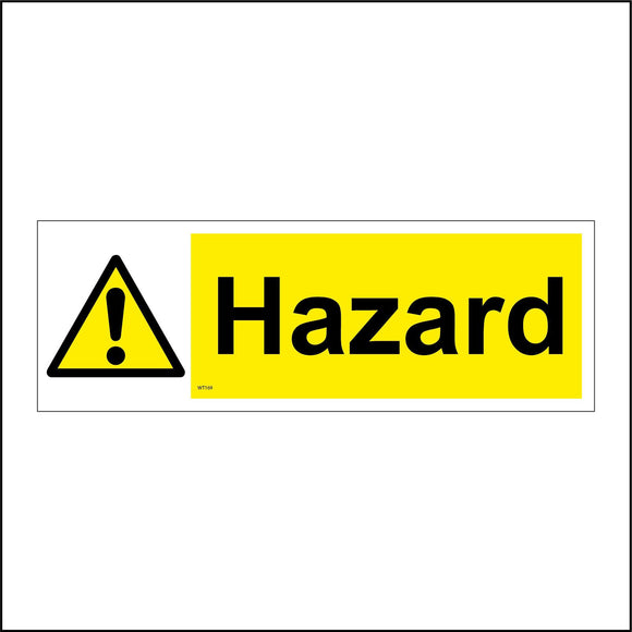 WT169 Hazard Warning Caution Information Risk Threat