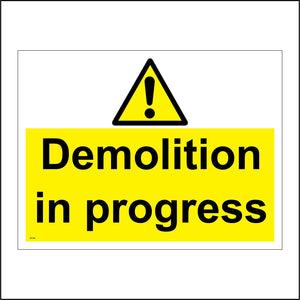 WT148 Demolition In Progress Building Construction Site Danger