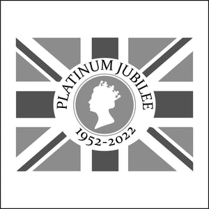 TR577 Platinum Jubilee Queens Head 1952-2022 Grey